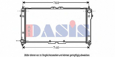 AKS DASIS 091060n -  Радиатор, охлаждение двигателя